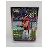 Mint 2024 Topps Chrome Bo Nix Xfractor Rookie Card Broncos