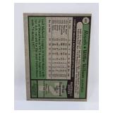 Signed 1979 Topps Willie Wilson Rookie Card Kansas City Royals