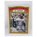 1972 Topps Roberto Clemente In Action Pittsburgh Pirates
