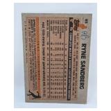 Poor Condition 1983 Topps Ryne Sandberg Chicago Cubs Rookie Card