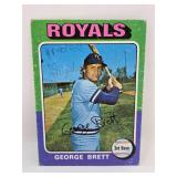 Poor Condition & Written on George Brett 1975 Topps Rookie Card