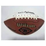 Signed Nick Lowry Official Wilson NFL Football with Tons of Inscriptions
