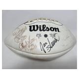 Signed NFL Wilson Football with Multiple Kansas City Chiefs Legends including Ed Budde, Jan Stenerud, and More