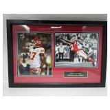 Two 8x10 Photographs of Kansas City Chiefs Chris Conley Signed with Authentication