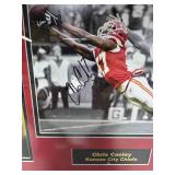 Two 8x10 Photographs of Kansas City Chiefs Chris Conley Signed with Authentication