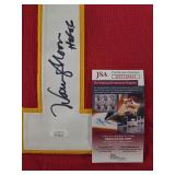 Signed Warren Moon #1 Kansas City Chiefs Custom Jersey NFL Hall of Fame with James Spence Authentication