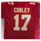Signed Chris Conley Kansas City Chiefs #17 Custom Jersey