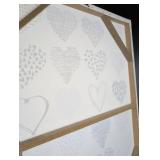 Modern Heart Pattern Art Print 24x32