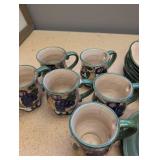 Hand-Painted Fruit Pattern Ceramic Dinnerware Set