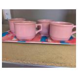 MCM Pink Restaurant Coffee Cups Set