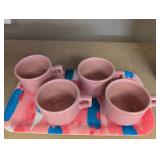 MCM Pink Restaurant Coffee Cups Set