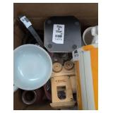 Mixed lot of items in box