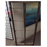 Wooden Display Rack with Metal Hooks