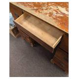 Traditional Wooden Knee-Hole Desk