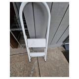 White Metal Step Ladder