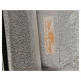 Vintage Silver Metallic Evening Bag with Rhinestone Accents