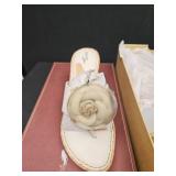 Born Sofie Pearl White Wedge Sandals