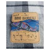 Natural Life Boho Gift Set - Plaid Scarf with Bandeau