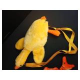 Duck and Fish Plush Bag Set
