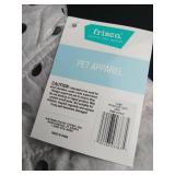 Frisco Polka Dot Pet Coat - Large Gray