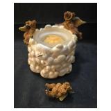 Boyds Bears Angel Teddy Bear Votive Candle Holder