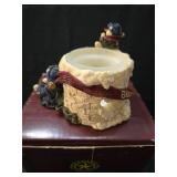 Folkstone Collection Winter Snowman Candle Holder