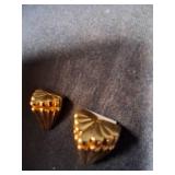 Unique Vintage Golden Pins