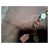 Vintage Wooden and Turquoise Necklace
