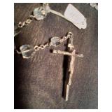 Beautiful Rosary Cross Necklace