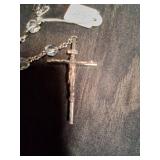 Beautiful Rosary Cross Necklace