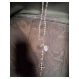 Beautiful Rosary Cross Necklace