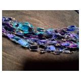 Beautiful Midnight Blue Necklace With Matching Pendent.