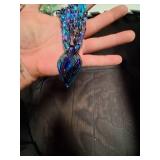 Beautiful Midnight Blue Necklace With Matching Pendent.