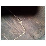 Silver Chain With Heart Pendent Necklace.