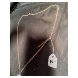 Beautiful Silver Necklace With Silver Cross Pendent.