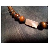 Light & Dark Colored Beaded Necklace.