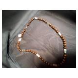 Light & Dark Colored Beaded Necklace.