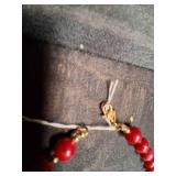 Beautiful Red Beaded Necklace.