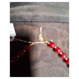 Beautiful Red Beaded Necklace.