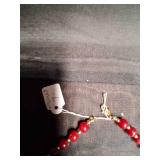 Beautiful Red Beaded Necklace.