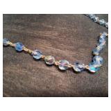 Religious Blue Beaded Necklace With Pendents.