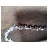 Religious Blue Beaded Necklace With Pendents.