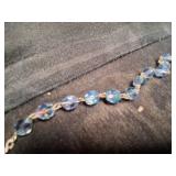Religious Blue Beaded Necklace With Pendents.