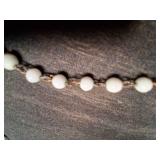 Religious Blue Beaded Necklace With Pendents.