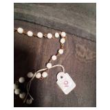 Religious Blue Beaded Necklace With Pendents.