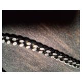 Black Metal Chain Necklace.