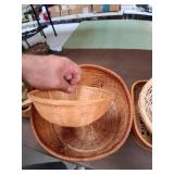 Assortment of Decorative Woven Baskets