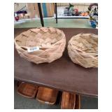 Set of 2 Decorative Woven Baskets