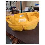 Jetbag filled with yarn