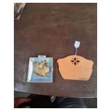 Hand Painted Sand Dollar and Longaberger Wood Piece